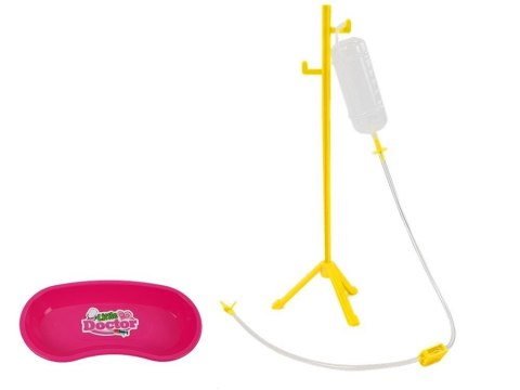 ZESTAW LEKARSKI DENTYSTA STOJAK KROPLÓWKA LEKARSTWA STRZYKAWKA WIERTŁA SZCZOTECZKA DO ZĘBÓW