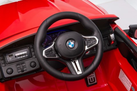AUTO NA AKUMULATOR BMW M5 Z PLATFORMĄ DLA RODZICA CZERWONE LAKIEROWANE