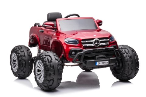 AUTO NA AKUMULATOR MERCEDES DK-MT950 4X4 CZERWONY LAKIEROWANY