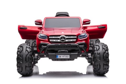 AUTO NA AKUMULATOR MERCEDES DK-MT950 4X4 CZERWONY LAKIEROWANY