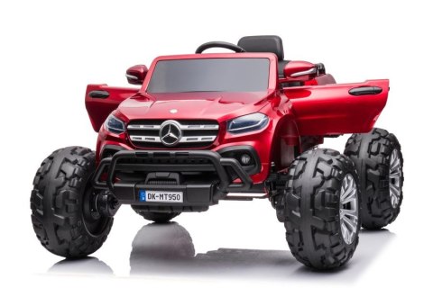 AUTO NA AKUMULATOR MERCEDES DK-MT950 4X4 CZERWONY LAKIEROWANY