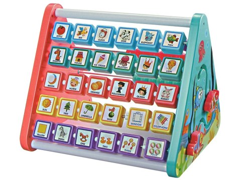 EDUKACYJNA PÓŁKA TRÓJKĄT LICZYDŁO LITERY PRZEDMIOTY ZWIERZĘTA