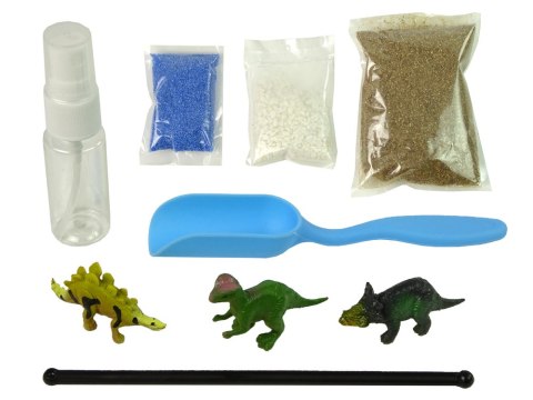 OGRÓD DINOZAURÓW W SŁOIKU ŚWIATŁO NAKLEJKI KREATYWNE