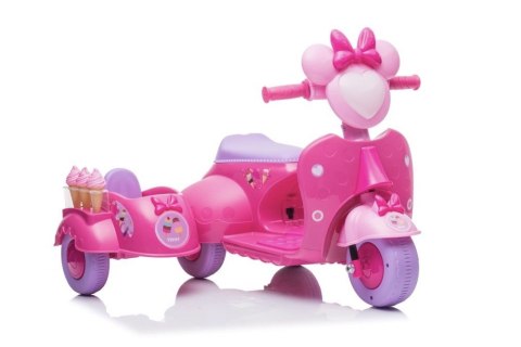 SKUTER LODZIARNIA TRÓJKOŁOWY JT5258 RÓŻOWY