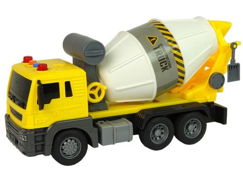 BETONIARKA ŻÓŁTA OBROTOWA GRUSZKA DŹWIĘK ŚWIATŁA 1:16