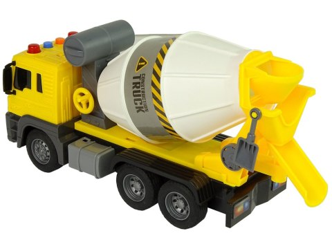 BETONIARKA ŻÓŁTA OBROTOWA GRUSZKA DŹWIĘK ŚWIATŁA 1:16