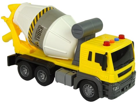 BETONIARKA ŻÓŁTA OBROTOWA GRUSZKA DŹWIĘK ŚWIATŁA 1:16