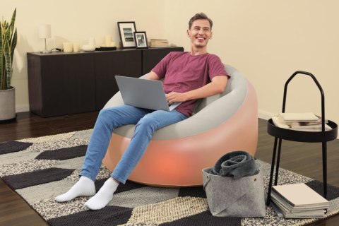 DMUCHANY FOTEL PODŚWIETLANY 102 X 97 X 71 CM BESTWAY 75086