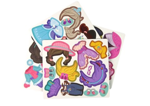 MAGNETYCZNA UKŁADANKA KSIĄŻKA PRZEBIERALNIA KOSTIUMY