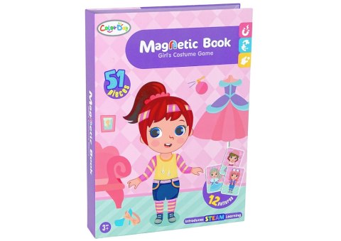 MAGNETYCZNA UKŁADANKA KSIĄŻKA PRZEBIERALNIA KOSTIUMY