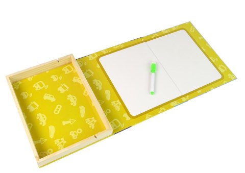 MAGNETYCZNA UKŁADANKA KSIĄŻKA TRANSPORT PUZZLE KARTY