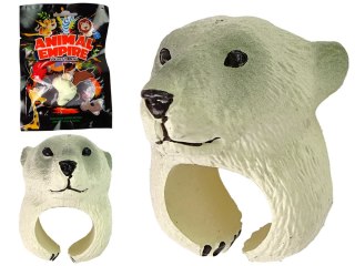 PIERŚCIEŃ NA RĘKĘ EDUKACYJNE ZWIERZĘTA NIEDŹWIEDŹ BIAŁY