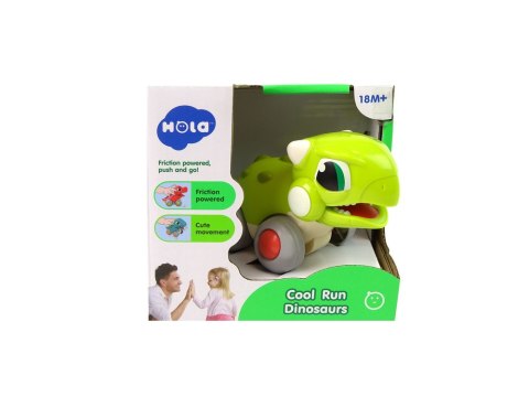 DINOZAUR NA KÓŁKACH ZIELONY FIGURKA