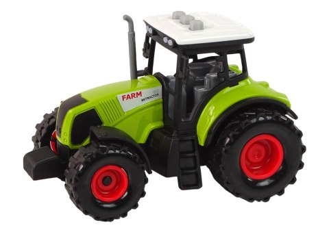DUŻY TRAKTOR ŚWIATŁA LED DŹWIĘKI 2 MASZYNY FARM SET