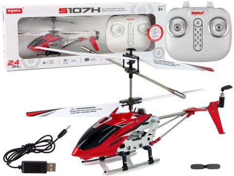 HELIKOPTER SYMA S107H ZDALNIE STEROWANY 2,4G CZERWONY