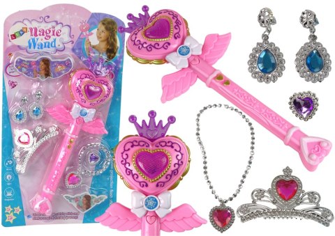 INTERAKTYWNA MAGICZNA RÓŻDŻKA PROJEKTOR RÓŻOWA AKCESORIA WRÓŻKA