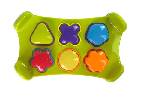 SORTER EDUKACYJNY DWUSTRONNY WBIJANKA MŁOTKIEM KLOCKI KSZTAŁTY