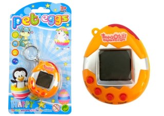 TAMAGOTCHI W JAJKU GRA ELEKTRONICZNE ZWIERZĄTKO POMARAŃCZOWE