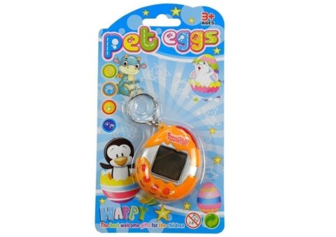 TAMAGOTCHI W JAJKU GRA ELEKTRONICZNE ZWIERZĄTKO POMARAŃCZOWE