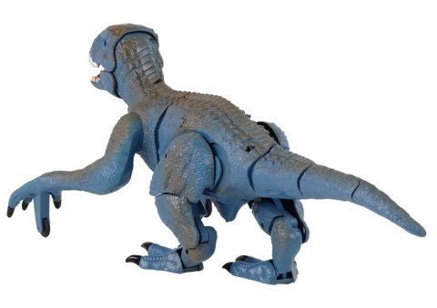 ZDALNIE STEROWANY DINOZAUR VELOCIRAPTOR DŹWIĘK ODGŁOSY RYCZENIA NIEBIESKI