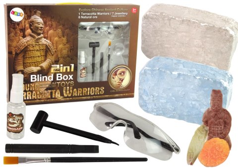 ZESTAW ARCHEOLOGICZNY 2W1 RÓŻNE KRYSZTAŁY SKARBY