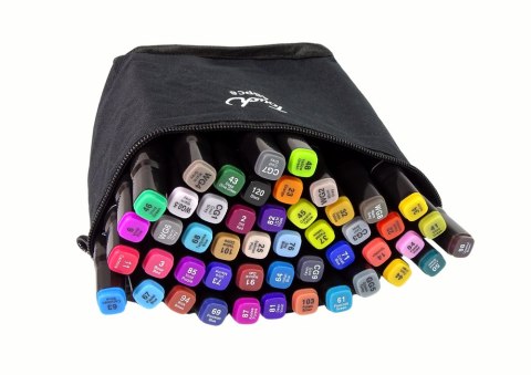 ZESTAW PISAKÓW MARKERÓW 48 SZT TOUCH TORBA MARKERY ALKOHOLOWE