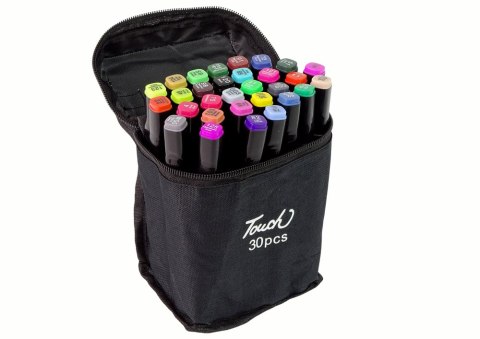 ZESTAW PISAKÓW MARKERÓW TOUCH 30 SZT TORBA MARKERY ALKOHOLOWE