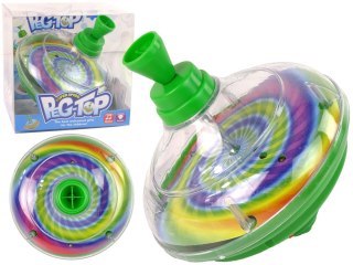 BĄCZEK DO KRĘCENIA ZABAWKA KOLORY DIODY LED MUZYKA