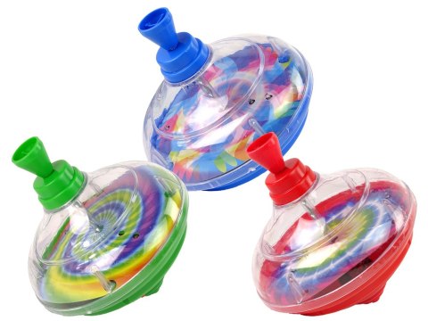 BĄCZEK DO KRĘCENIA ZABAWKA KOLORY DIODY LED MUZYKA