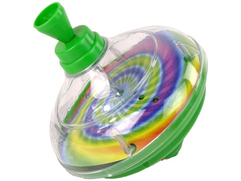 BĄCZEK DO KRĘCENIA ZABAWKA KOLORY DIODY LED MUZYKA