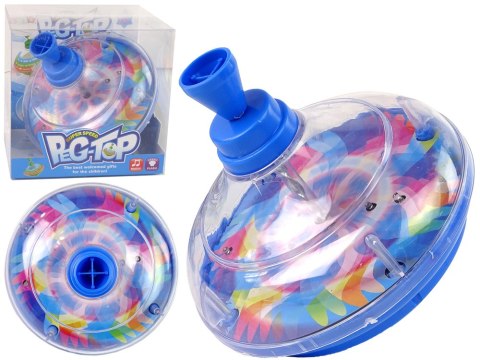 BĄCZEK DO KRĘCENIA ZABAWKA KOLORY DIODY LED MUZYKA