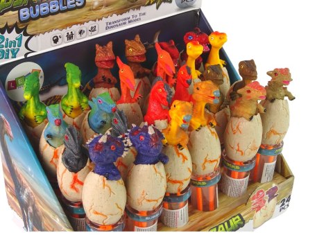 BAŃKI MYDLANE DINOZAURY 18 CM RÓŻNE KOLORY