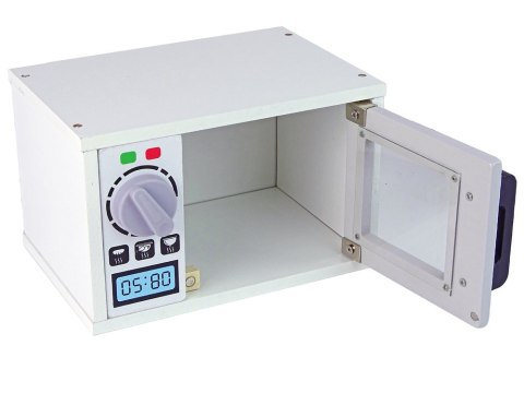 DREWNIANA KUCHENKA MIKROFALOWA MIKROFALÓWKA JEDZENIE BIAŁA