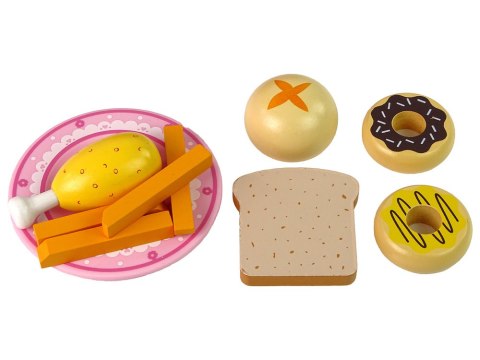 DREWNIANA KUCHENKA MIKROFALOWA MIKROFALÓWKA JEDZENIE RÓŻOWA