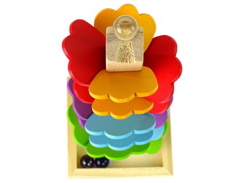 DREWNIANE DRZEWKO TOR KULKOWY ZJEŻDŻALNIA PIŁECZEK LIŚCIE