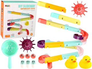GRA ZABAWKA DO KĄPIELI TOR ZJEŻDŻALNA KACZKA ZESTAW 44 ELEMENTY