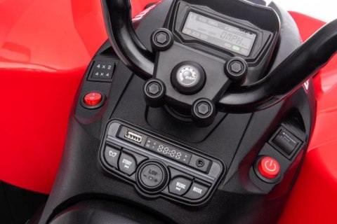 QUAD NA AKUMULATOR CAN-AM RENEGATE CZERWONY