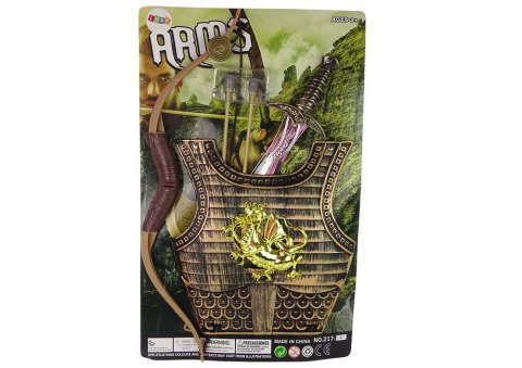 STRÓJ KOSTIUM SAMURAJA RYCERZA ZESTAW ŁUK MIECZ