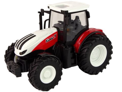 TRAKTOR ROLNICZY 1:24 ZDALNIE STEROWANY R/C PILOT FARMA BIAŁO CZERWONY