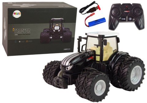 TRAKTOR ZDALNIE STEROWANY R/C CZARNY 2,4G METAL