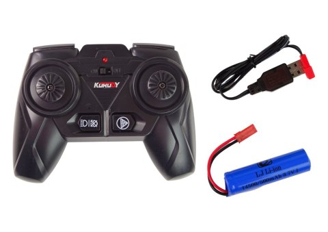 TRAKTOR ZDALNIE STEROWANY R/C CZARNY 2,4G METAL