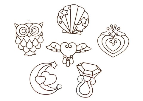 WITRAŻE ZAWIESZKI DO MALOWANIA ZASTYGAJĄCA FARBA BIŻUTERIA 6 SZT.