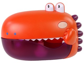 ZABAWKA DO KĄPIELI BAŃKI MYDLANE DINOZAUR CZERWONY NA BATERIE