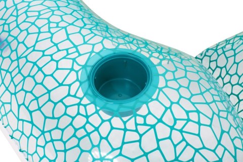 DMUCHANA PODUSZKA KOŁO DO PŁYWANIA NIEBIESKIE 102 X 94 CM BESTWAY 43097