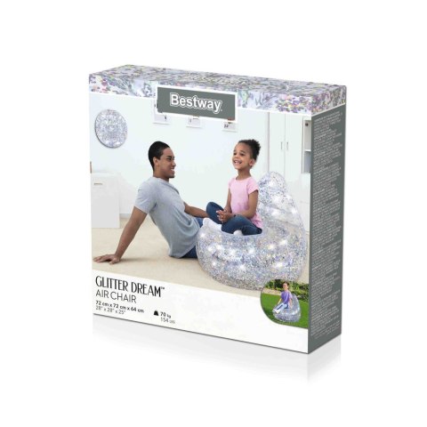 DMUCHANY FOTEL BROKATOWY 72 X 72 X 64 CM BESTWAY 75105