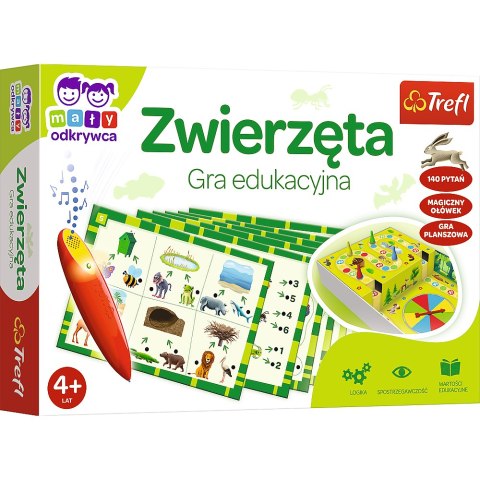 GRA EDUKACYJNA DLA DZIECI ZWIERZĘTA MAGICZNY OŁÓWEK TREFL 02111