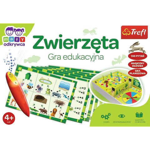 GRA EDUKACYJNA DLA DZIECI ZWIERZĘTA MAGICZNY OŁÓWEK TREFL 02111