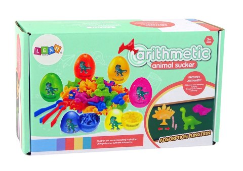 JAJKA DINOZAURÓW FIGURKI GUMOWE PRZYSSAWKI