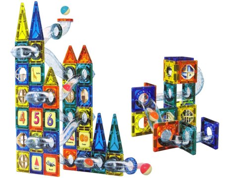 KLOCKI MAGNETYCZNE ZAMEK TOR DLA KULEK 97 ELEMENTÓW