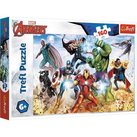 PUZZLE - 160 - MARVEL AVENGERS - GOTOWI BY RATOWAĆ ŚWIAT - TREFL 15368